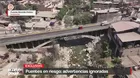 Advierten severo riesgo en diez puentes vehiculares de Lima