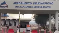 Aeropuerto de Ayacucho. Foto: América Noticias / Video: América Noticias