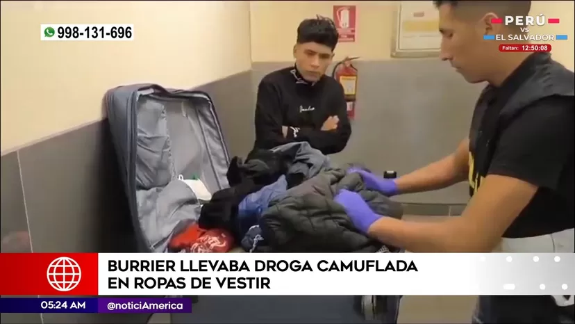 Aeropuerto Jorge Chávez: Burriers llevaban droga camuflada en ropa y maletas
