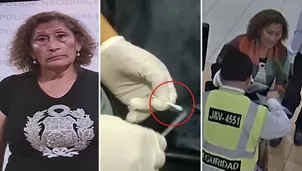 Aeropuerto Jorge Chávez: Detienen a mujer que intentó llevar droga valorizada en más de 60 mil euros - Foto y video: América Noticias