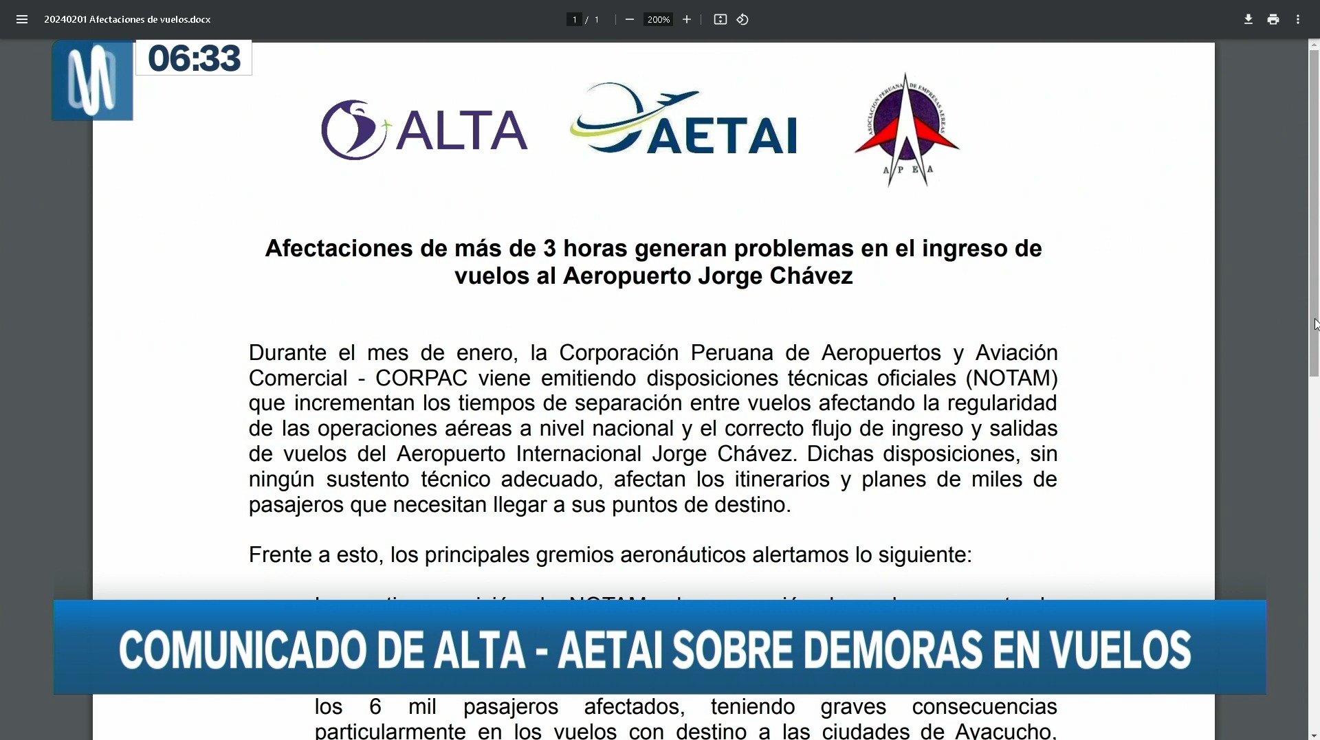 Aeropuerto Jorge Chávez: Pasajeros denuncian demoras en ingreso de vuelos