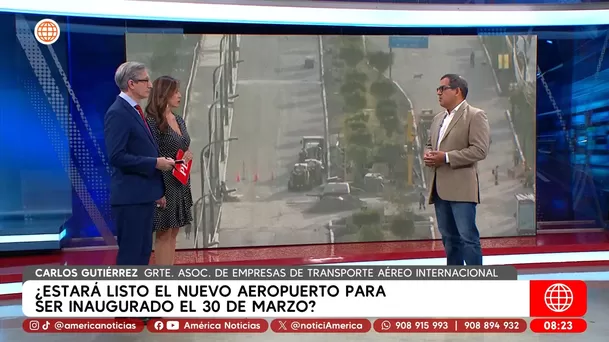 AETAI sobre nuevo aeropuerto Jorge Chávez. Foto: América Noticias AETAI sobre nuevo aeropuerto Jorge Chávez. Foto: América Noticias