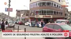 Agente de seguridad frustra asalto en pollería de Carabayllo