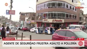 Agente de seguridad frustra asalto a balazos en pollería de Carabayllo. Foto y video: América Noticias