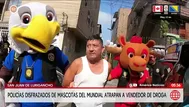 Agentes disfrazados de mascotas del Mundial atrapan a delincuente
