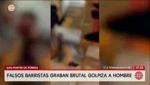 Agreden a un hombre durante gresca en la avenida Canta Callao/ Video y Foto: América Noticias