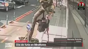 Renata Pulcha fue atacada tras reclamar que no se respetó su paso peatonal. El agresor, un empresario, admitió el hecho públicamente. Video: Cuarto Poder