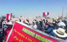 Tacna: Agricultores bloquean vía que conduce a Chile - Noticias de tacna