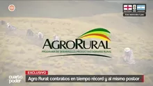Agro Rural adjudicó a dedo S/ 12 millones para obras preventivas ante El Niño a dos únicas empresas vinculadas a un mismo contratista. Video: Cuarto Poder