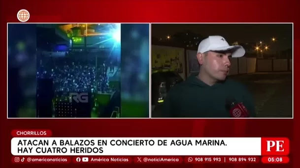 Testigos contaron los momentos de pánico que vivieron durante balacera en concierto de Agua Marina. Foto: América Noticias Testigos contaron los momentos de pánico que vivieron durante balacera en concierto de Agua Marina. Foto: América Noticias