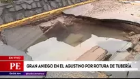 Aniego en El Agustino. América Noticias