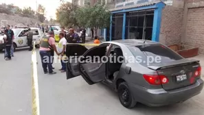 Vehículo fue abandonado por delincuentes. Foto: América Noticias