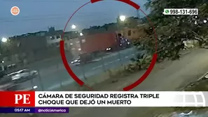 Accidente de tránsito en El Agustino. Foto y video: América Noticias