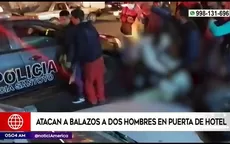 El Agustino: Balean a dos hombres en puerta de hotel - Noticias de hombre