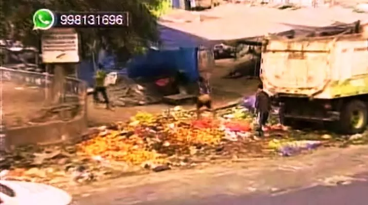 Basura acumulada en la avenida Nicolás Ayllón, El Agustino. Foto: Canal N Basura acumulada en la avenida Nicolás Ayllón, El Agustino. Foto: Canal N