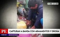 El Agustino: Capturan a banda con armamentos y droga - Noticias de tepha-loza
