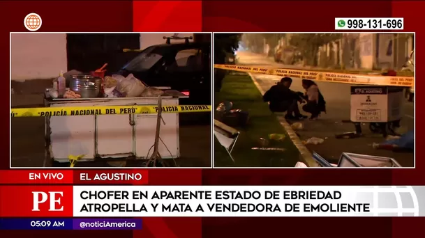 Mujer murió atropellada en El Agustino. Foto: América Noticias Mujer murió atropellada en El Agustino. Foto: América Noticias