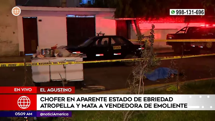El Agustino: Chofer en aparente estado de ebriedad atropelló y mató a vendedora de emoliente