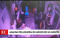 El Agustino: delincuentes venezolanos asaltaron peluquería en menos de un minuto - Noticias de peru-bolivia
