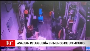 El Agustino: delincuentes venezolanos asaltaron peluquería en menos de un minuto