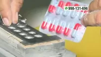 La producción era ágil; en menos de un minuto, más de treinta pastillas estaban listas. / Video: Canal N