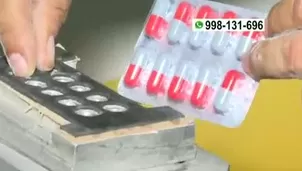 La producción era ágil; en menos de un minuto, más de treinta pastillas estaban listas. / Video: Canal N