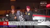 Detención en El Agustino. América Noticias