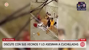 Discute con sus vecinos y lo asesinan a cuchilladas en El Agustino. Foto y video: América Noticias