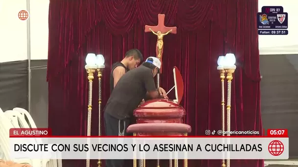 Discute con sus vecinos y lo asesinan a cuchilladas en El Agustino. Foto: América Noticias Discute con sus vecinos y lo asesinan a cuchilladas en El Agustino. Foto: América Noticias