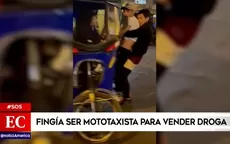 El Agustino: fingía ser mototaxista para vender droga - Noticias de maria-pia