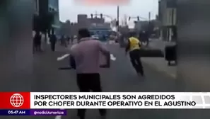 La agresión se produjo en el distrito del Agustino. Foto: América TV