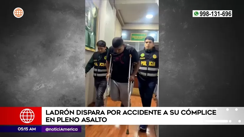 El Agustino: Ladrón disparó por accidente a su cómplice en pleno asalto