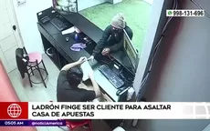 El Agustino: Ladrón fingió ser cliente para asaltar casa de apuestas - Noticias de agustino