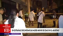 Hombre murió baleado en El Agustino.