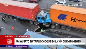 Accidente de tránsito en El Agustino. Foto y video: América Noticias