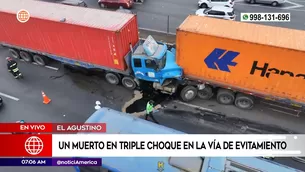 Accidente de tránsito en El Agustino. Foto y video: América Noticias