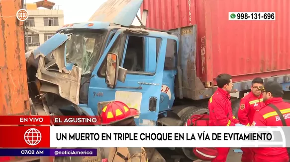 Accidente de tránsito en El Agustino. Foto: América Noticias