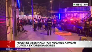 El crimen ocurrió en la Av. José Carlos Mariátegui