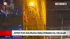 El Agustino: Mujer fue golpeada para robarle su celular