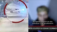 El Agustino: revelan imágenes del secuestro de colombiano