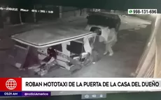 El Agustino: roban mototaxi de la puerta de la casa del dueño - Noticias de roban-minivan