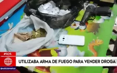El Agustino: utilizaba arma de fuego para vender droga - Noticias de tepha-loza