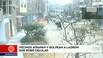 Vecinos de El Agustino capturaron y golpearon a ladrón. Video: América Noticias