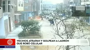 Vecinos de El Agustino capturaron y golpearon a ladrón. Video: América Noticias