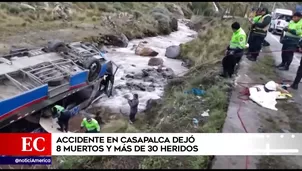 El accidente ocurrió en la Carretera Central. Foto: captura de TV