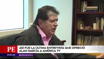 El expresidente de la República, Alan García, falleció luego de que se disparara en la cabeza. América Noticias