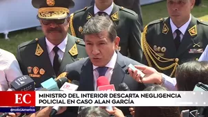 Carlos Morán, ministro del Interior. Foto: América Noticias