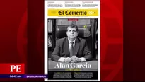 Portadas de diarios sobre Alan García. América Noticias