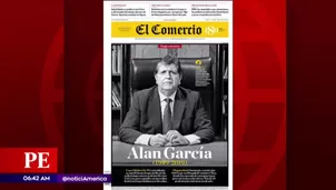 Portadas de diarios sobre Alan García. América Noticias