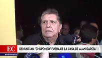 Alan García dijo que un vehículo está hace 15 días fuera de su vivienda. Foto: captura de TV